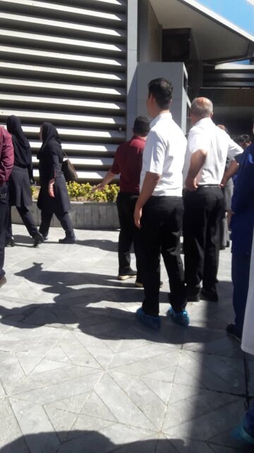 حریق در ساختمان مجاور بیمارستان «ایرانمهر»