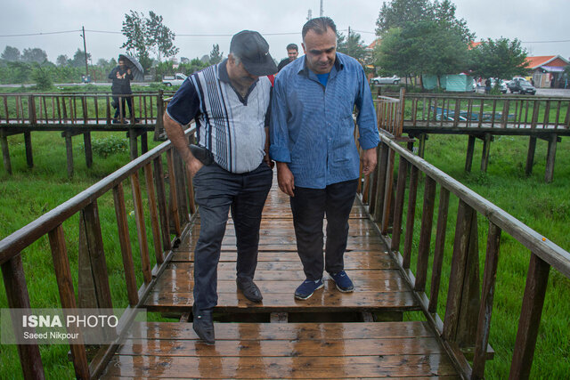 آخرین وضعیت پل چوبی آبکنار در روزهای پایانی شهریور و لزوم ترمیم و بازسازی