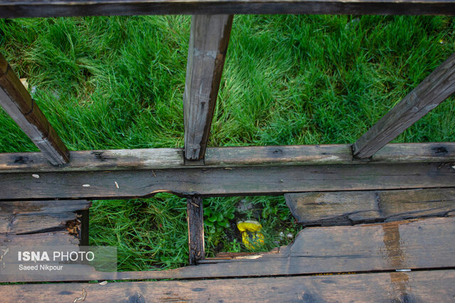 آخرین وضعیت پل چوبی آبکنار در روزهای پایانی شهریور و لزوم ترمیم و بازسازی