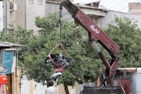 سقوط پهپاد در گرگان