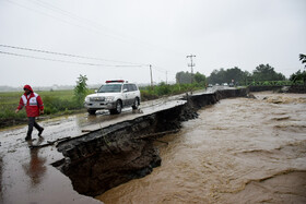 جاری شدن سیل در آستارا