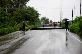 جاری شدن سیل در آستارا