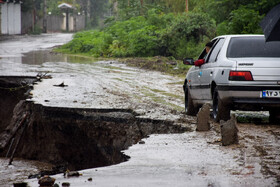جاری شدن سیل در آستارا