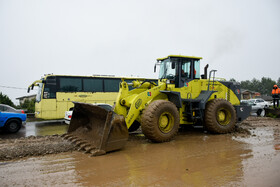 جاری شدن سیل در آستارا