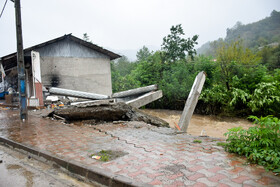 جاری شدن سیل در آستارا