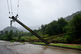 جاری شدن سیل در آستارا