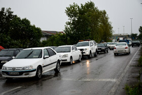 جاری شدن سیل در آستارا