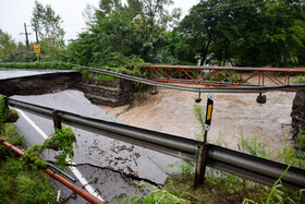 جاری شدن سیل در آستارا