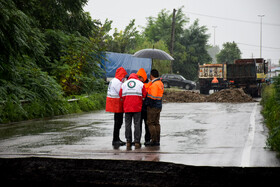 جاری شدن سیل در آستارا
