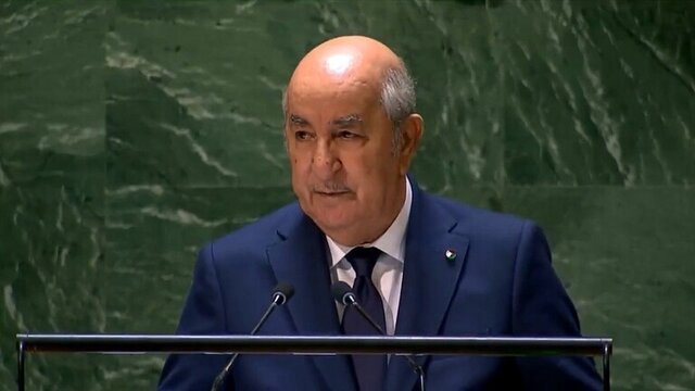 رئیس جمهور الجزایر رایگیری برای عضویت کامل فلسطین در سازمان ملل را خواستار شد رئیس جمهور الجزایر رایگیری برای عضویت کامل فلسطین در سازمان ملل را خواستار شد
