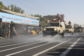 مراسم رژه نیروهای مسلح در سمنان