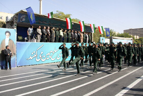 مراسم رژه نیروهای مسلح در سمنان