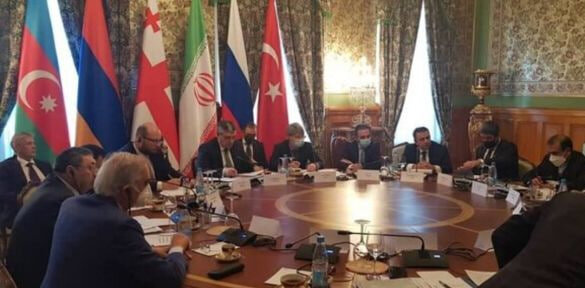 نخستین نشست همکاریهای قفقاز در فرمت ۳+۳ در سال ۲۰۲۱ در مسکو منافع قفقاز در سایه صلح و امنیت در منطقه تامین میشود