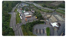 رانش زمین در نیوزیلند یک اردوگاه تفریحی را بلعید