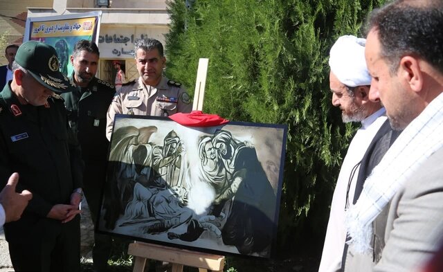 توضیحات نقاش تابلو «ماه در خون» دربارهی این اثر