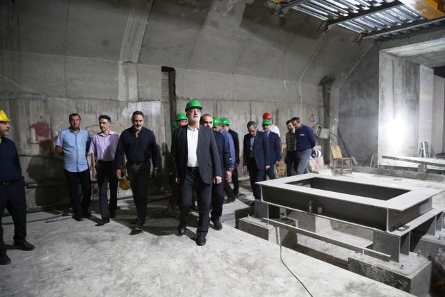 بازدید شهردار تهران از آخرین وضعیت آماده سازی ایستگاه متروی میدان کتاب