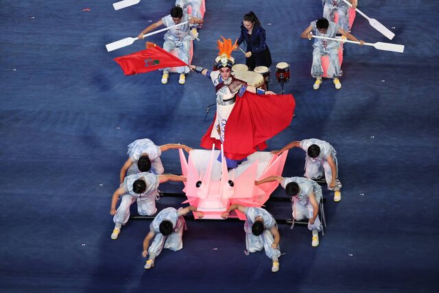 آغاز مراسم افتتاحیه بازیهای آسیایی هانگژو