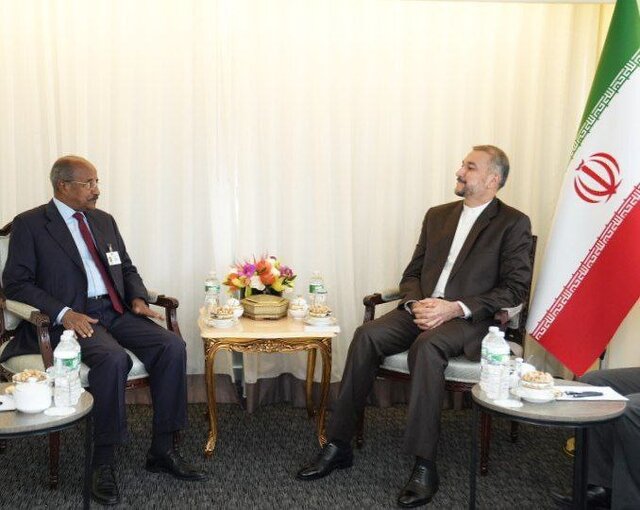رایزنی وزیران امورخارجه ایران و اریتره در نیویورک دعوت امیر عبداللهیان از وزیر خارجه اریتره جهت سفر به ایران