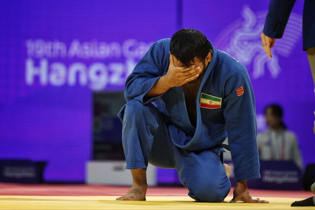 عکس آرشیوی است ملیپوش جودو مقابل قزاقستان ایپون شد/ پایان کار تیم ایران در هانگژو