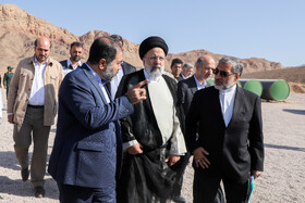 بازدید رئیس جمهور از روند اجرا و پیشرفت مرحله نخست طرح انتقال آب دریای عمان به استان اصفهان 