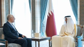 دیدار خداحافظی سفیر ایران با امیر قطر