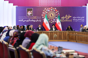 نشست شرکت کنندگان در جشنواره بینالمللی رسانه (خورشید) با رییس جمهور