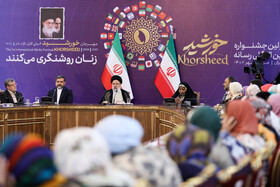 نشست شرکت کنندگان در جشنواره بینالمللی رسانه (خورشید) با رییس جمهور