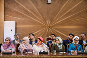 نشست شرکت کنندگان در جشنواره بینالمللی رسانه (خورشید) با رییس جمهور