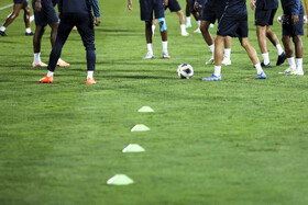 تمرین و نشست خبری تیم فوتبال الهلال عربستان پیش از دیدار با نساجی