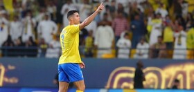 کریستیانو رونالدو  خوشحال از دستاورد النصر