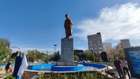 رونمایی از مجسمه علامه امینی در میدان الغدیر تهران