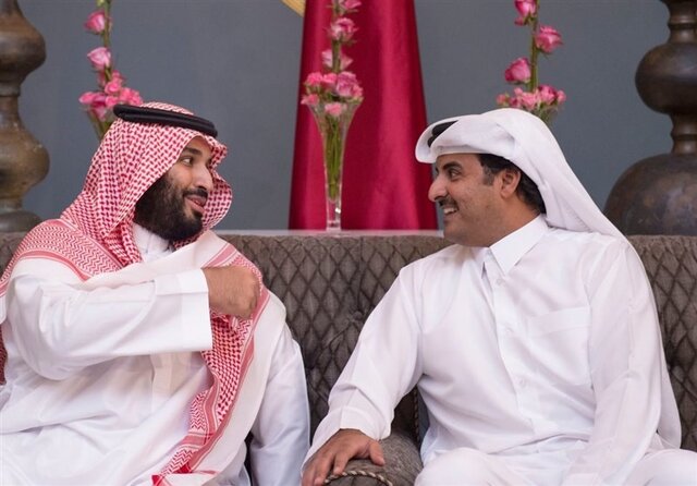 پیام امیر قطر به ولیعهد سعودی
