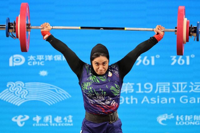 نهمی دختر وزنه‌بردار در بازی‌های آسیایی هانگژو/ الهه رزاقی: حیف شد!