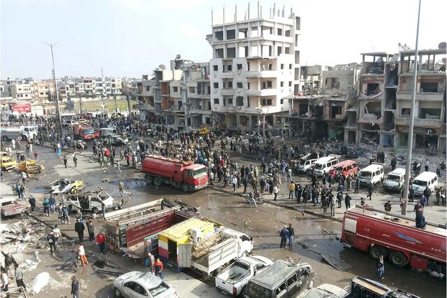 محکومیت حمله تروریستی به حمص سوریه