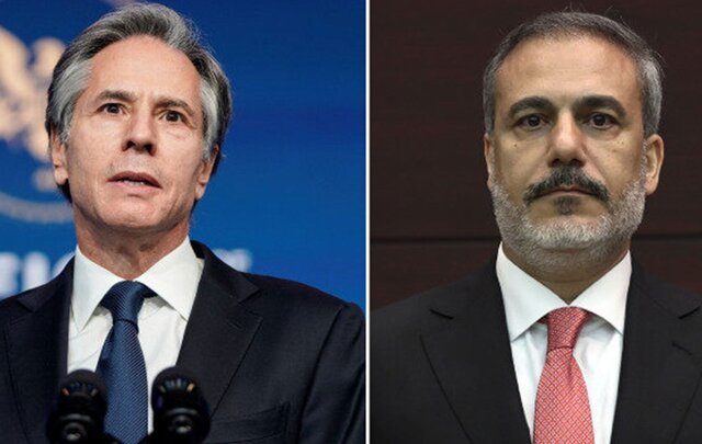 گفتوگوی بلینکن با فیدان در پی انهدام پهپاد ترکیه گفتوگوی بلینکن با فیدان در پی انهدام پهپاد ترکیه