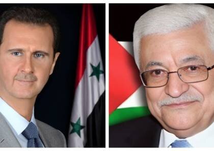 محمود عباس به بشار اسد تسلیت گفت