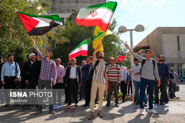 جشن پیروزی عملیات «طوفان الأقصی» در دانشگاه امیر کبیر