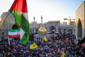 اجتماع همبستگی با جبهه مقاومت فلسطین در حرم مطهر رضوی