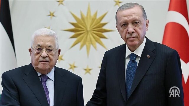 اردوغان و محمود عباس گفت‌وگو کردند
