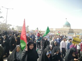 راهپیمایی ضدصهیونیستی در نقاط مختلف خراسان جنوبی برگزار شد