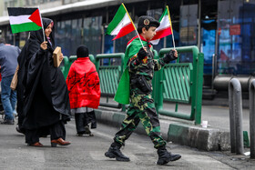 راهپیمایی مردم تهران در محکومیت جنایات رژیم صهیونیستی در فلسطین