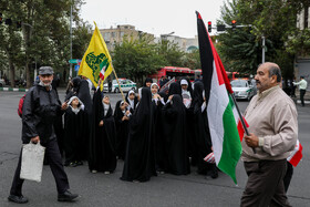 راهپیمایی مردم تهران در محکومیت جنایات رژیم صهیونیستی در فلسطین