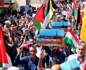 راهپیمایی مردم یاسوج در محکومیت جنایات رژیم صهیونیستی در فلسطین