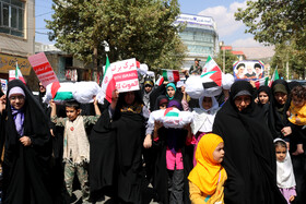 راهپیمایی مردم یاسوج در محکومیت جنایات رژیم صهیونیستی در فلسطین