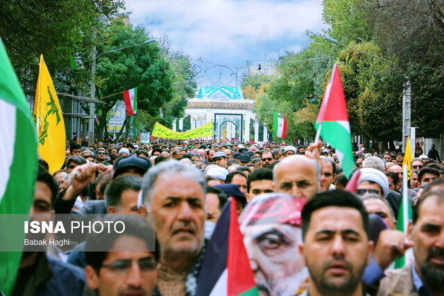 راهپیمایی محکومیت جنایات رژیم کودک‌کش صهیونیستی در اردبیل برگزار شد