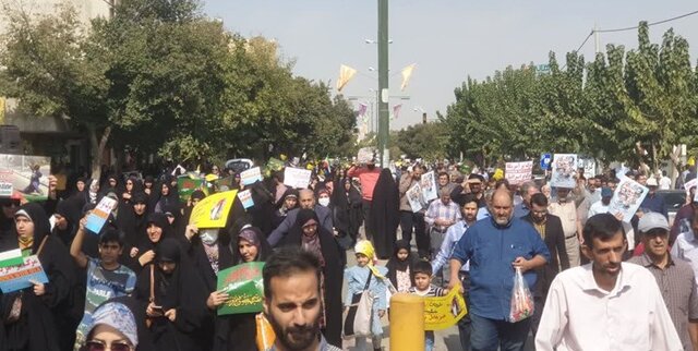 راهپیمایی مردم اصفهان در حمایت از مردم غزه