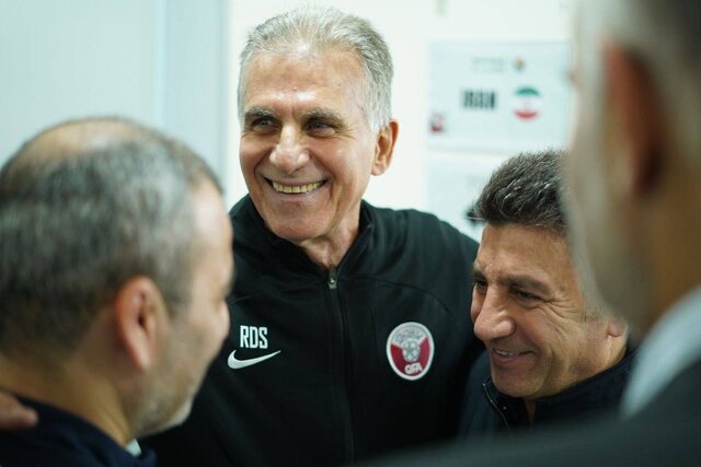 کیروش وارد رختکن تیم ملی ایران شد!