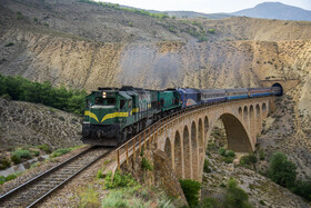 جلوه‌هایی از مسیر ریلی راه آهن شمال - پل اوریم در منطقه سوادکوه مازندران 
