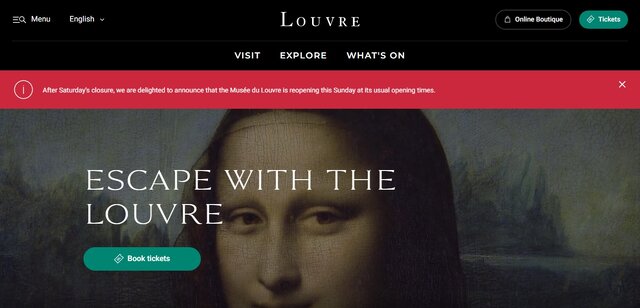 «لوور» باز شد