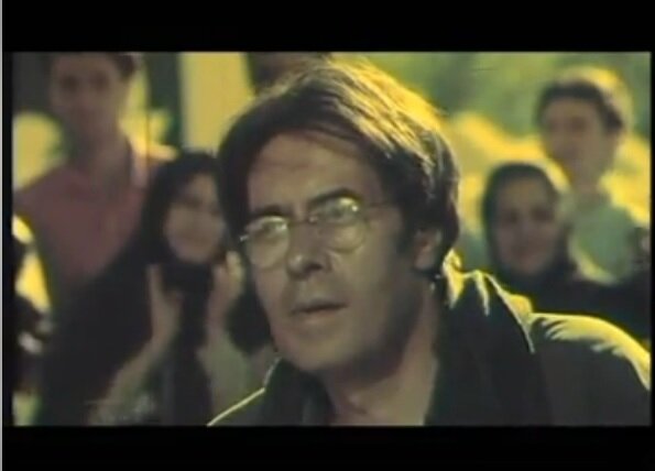 نمایی از پشت صحنه فیلم دختر دایی گم شده عکس دیدهنشده از داریوش مهرجویی و خسرو شکیبایی